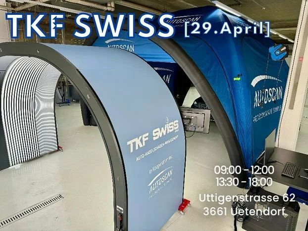 Step into the future of automotive excellence with us at the upcoming expo, proudly presented in collaboration with TKF Swiss. Witness firsthand the remarkable capabilities of our innovative Autoscan. We extend our warm invitation and look forward to welcoming you to this exceptional event! 🚙More details about the event are given in the picture above. #hail #haildamage #scanning #technology#innovation #carscanning #precision #hagel #hagelschaden #scan #tkfswiss #tkf#automobil #automotive #autoscan #hagelscanner